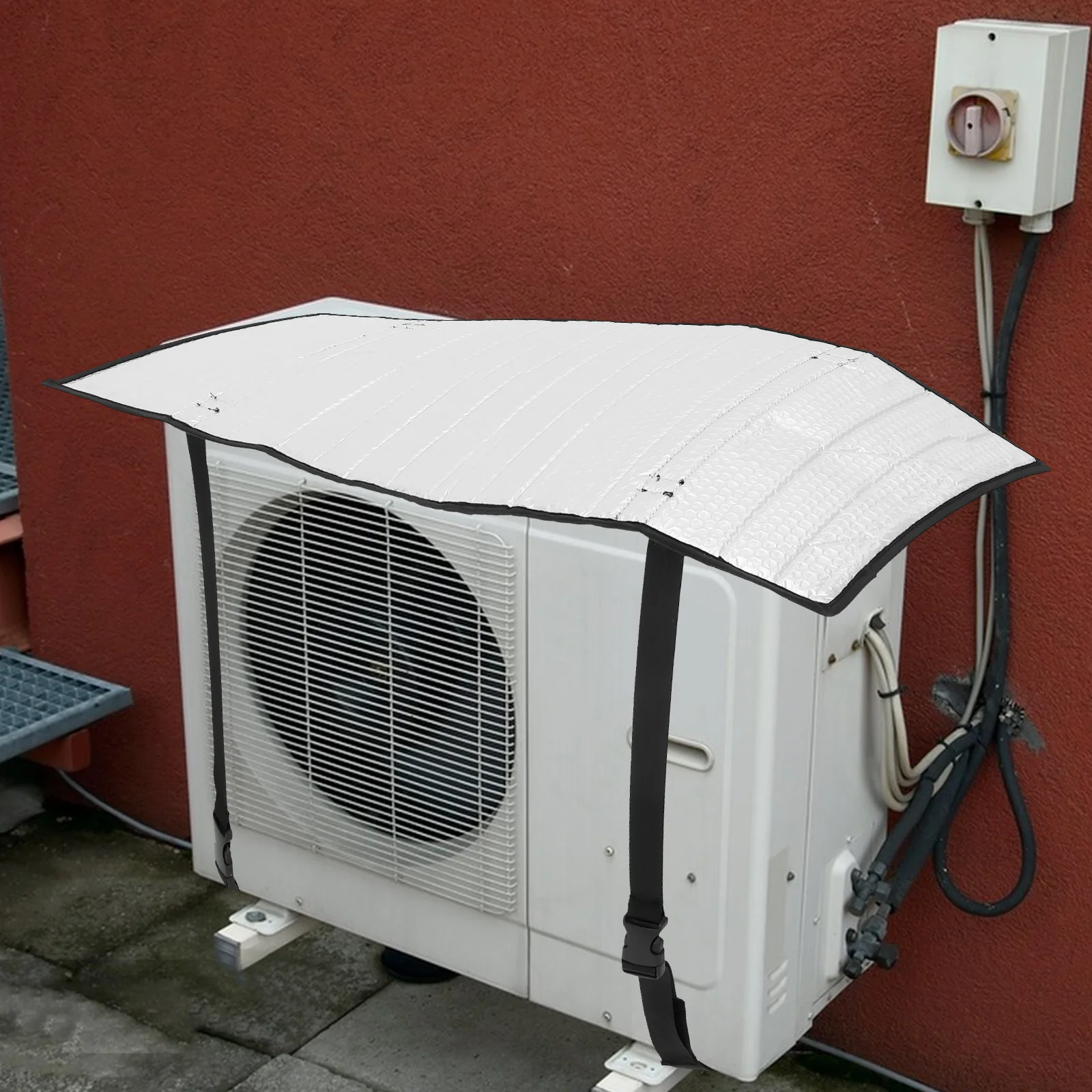 

Air Conditioner Outdoor Sun Shade Protection Silver Ac Sun Shade For Air Conditioner Shield Blocks Uv Rays For Long Life