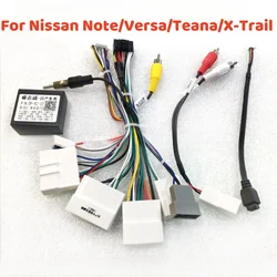 For Nissan Note Versa 2014-2016 / Teana 2013-2017 X-TRAIL Car Radio GPS Player Stereo Android Power Cable Canbus Wiring Harness