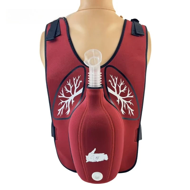 First Aid Training Heimlich Vest Choking Trainer with Tracheal Blockage Wearable Adult Child Infarction Teaching Model