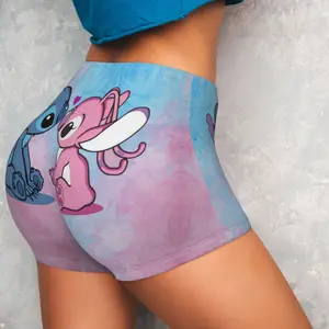Lilo und Stitch Standard -Shorts für Frau, Custom, Kawaii, Training, Yoga, Gymnasium, Leichtathletik, Laufen, Volleyball 10 Hauptverkäufe Frauen -Volleyballkleidung - №6