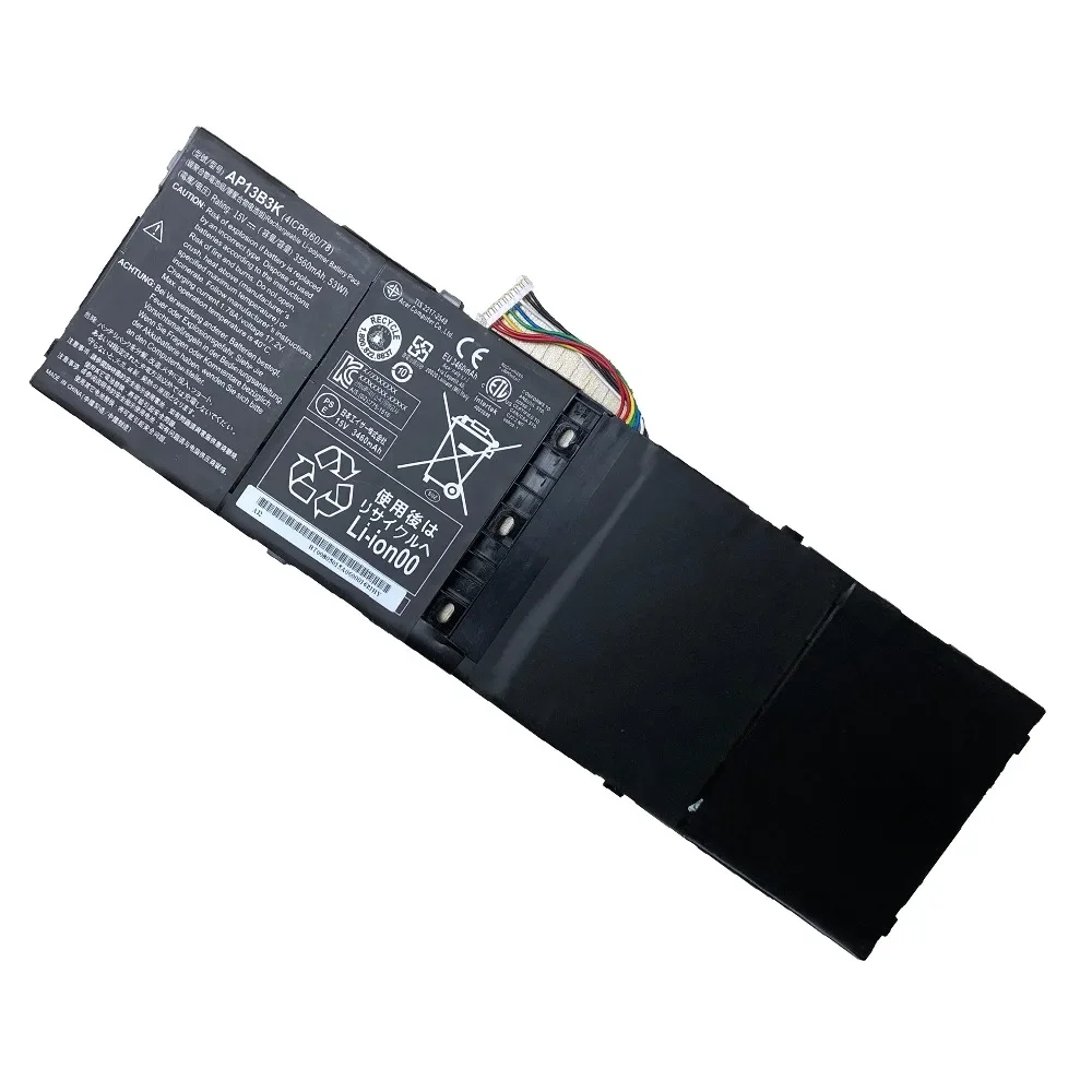 Imagem -02 - Bateria Original do Portátil 15v 53wh 3560mah Ap13b3k para Acer Aspire R7571 R7-571g R7-572 Ap13b3k V5-573pg V7481g