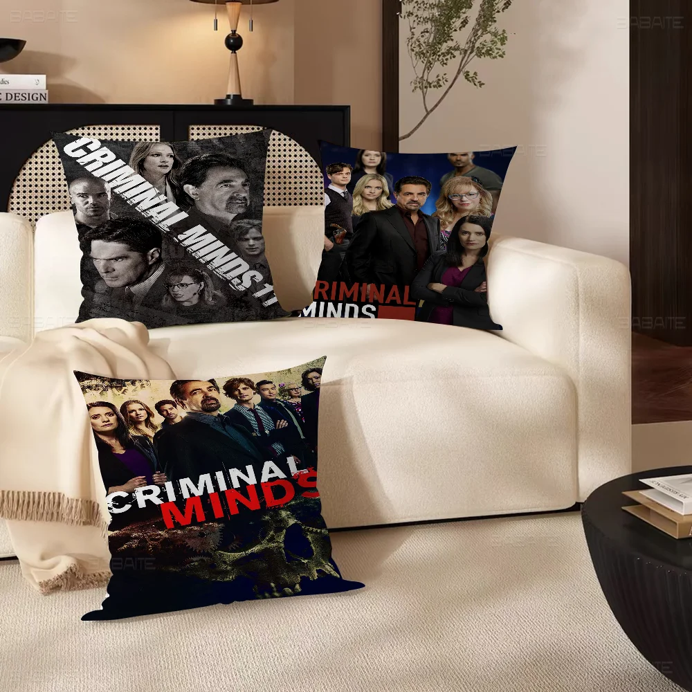 Criminal M-Minds Personalized Picture Text Home Decorative Pillows Household Gifts 45x45cm