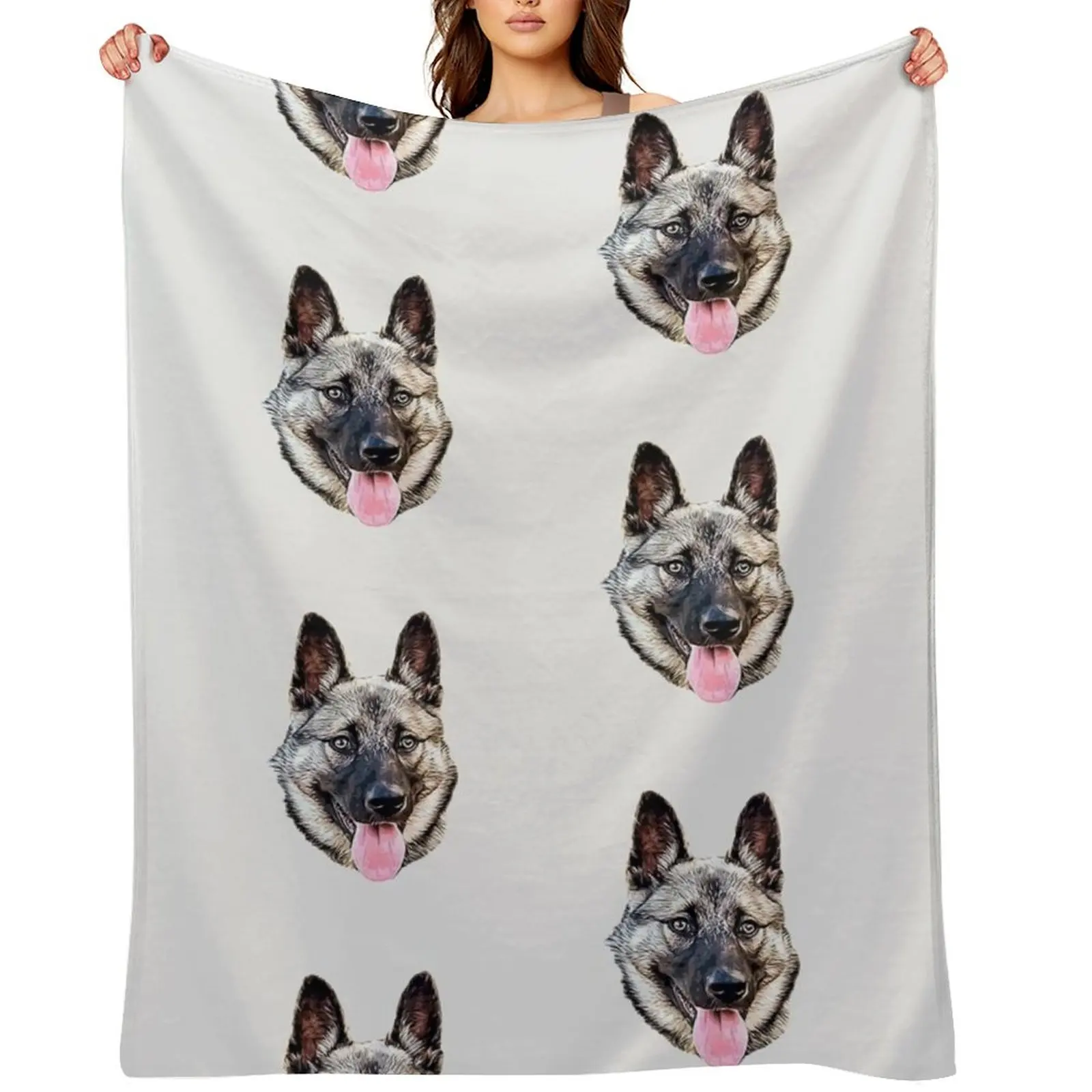

Norwegian Elkhound Throw Blanket funny gift decorative heavy to sleep Luxury Blankets