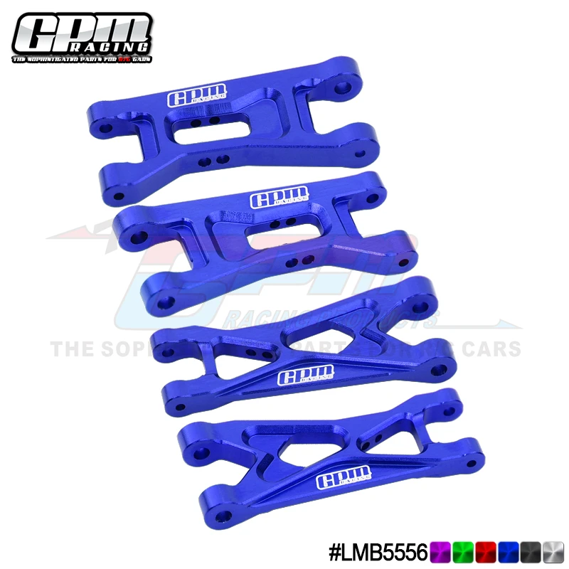 GPM 7075 Alloy Front & Rear Lower Arms For LOSI 1/24 Micro-B 2WD Buggy LOS-1768 GPM RC Parts