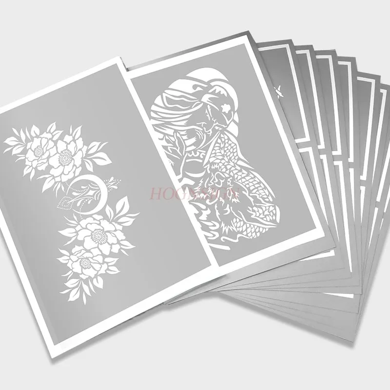 Special large print tattoo template for spray painting, Buddha Kirin leopard chest tattoo