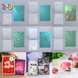 3D Embossing Folder Wavy Line Christmas Decor Spider Web Background For Adding Textured Detail to Paper Crafting Project Making