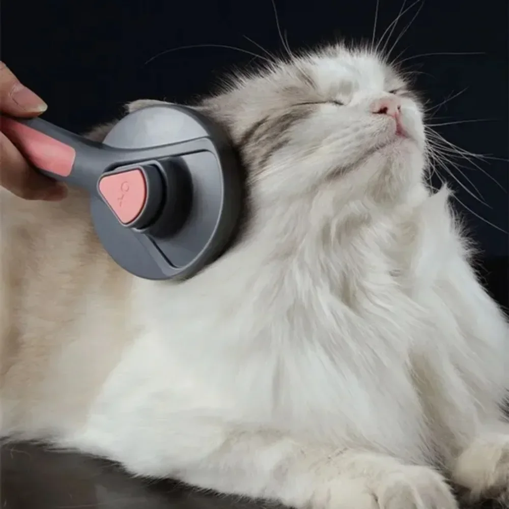 Pet Grooming Brush Self Cleaning Slicker Dogs Cats Deshedding Hair Remover Massage Comb One Click Clean Professional Tool