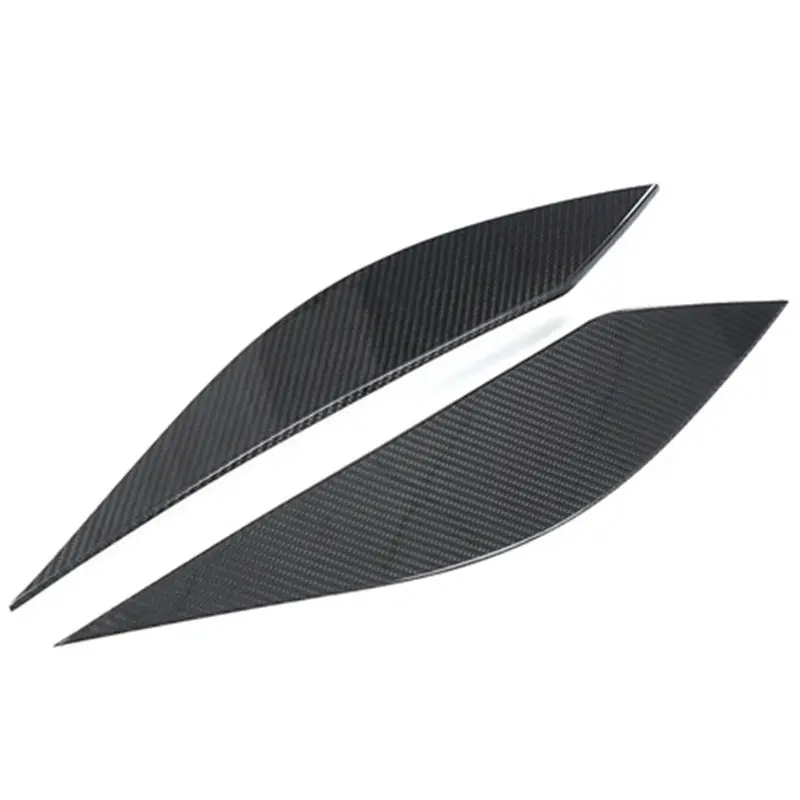 For Corvette C7 2014-2019 Dry Carbon Fiber Car Headlight Eyebrow Cover Trim Automotive Exterior Accessories