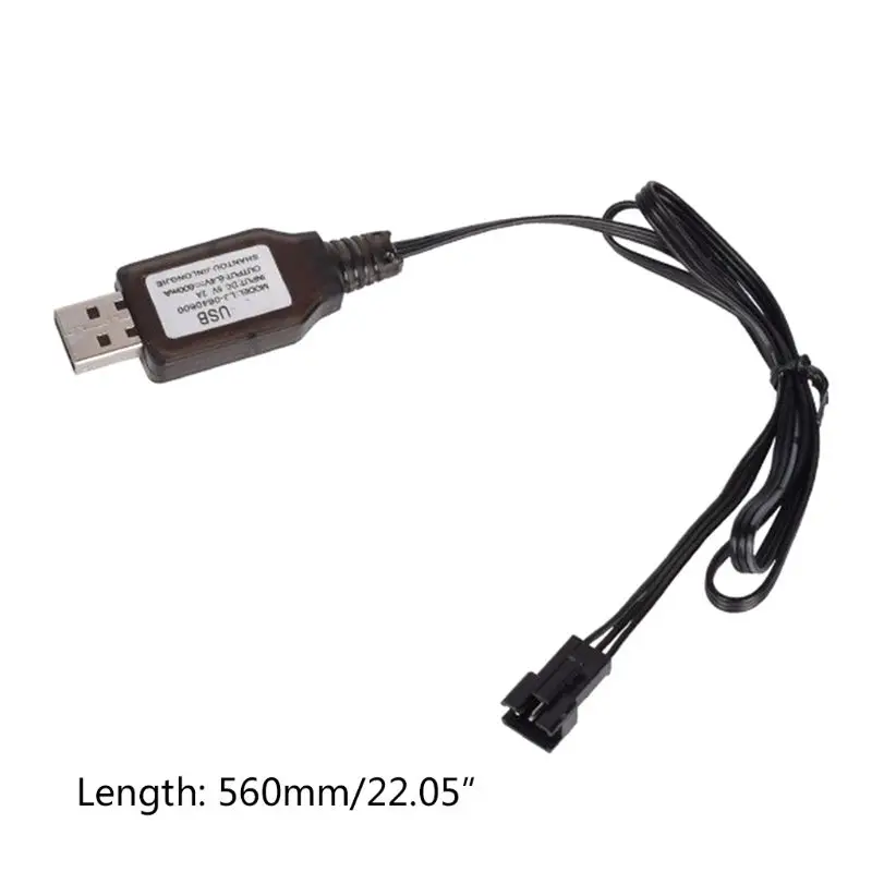 6.4v/7.4V 500mA Battery Charger cable Li-i SM-3PIN 2PIN RC Toys remote control positive portable USB