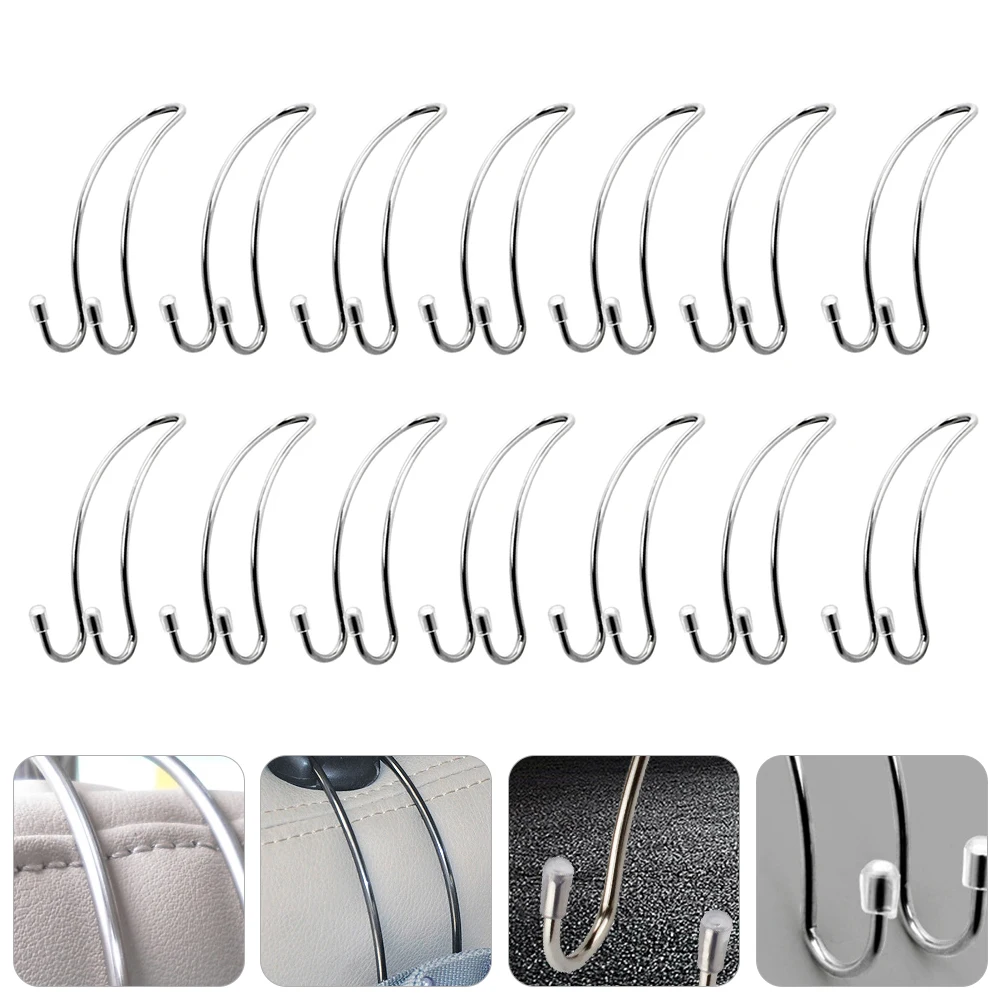 

14 Pcs Car Hook for Seat Headrest Front Hooks Holder Accessories Hanger Hangers