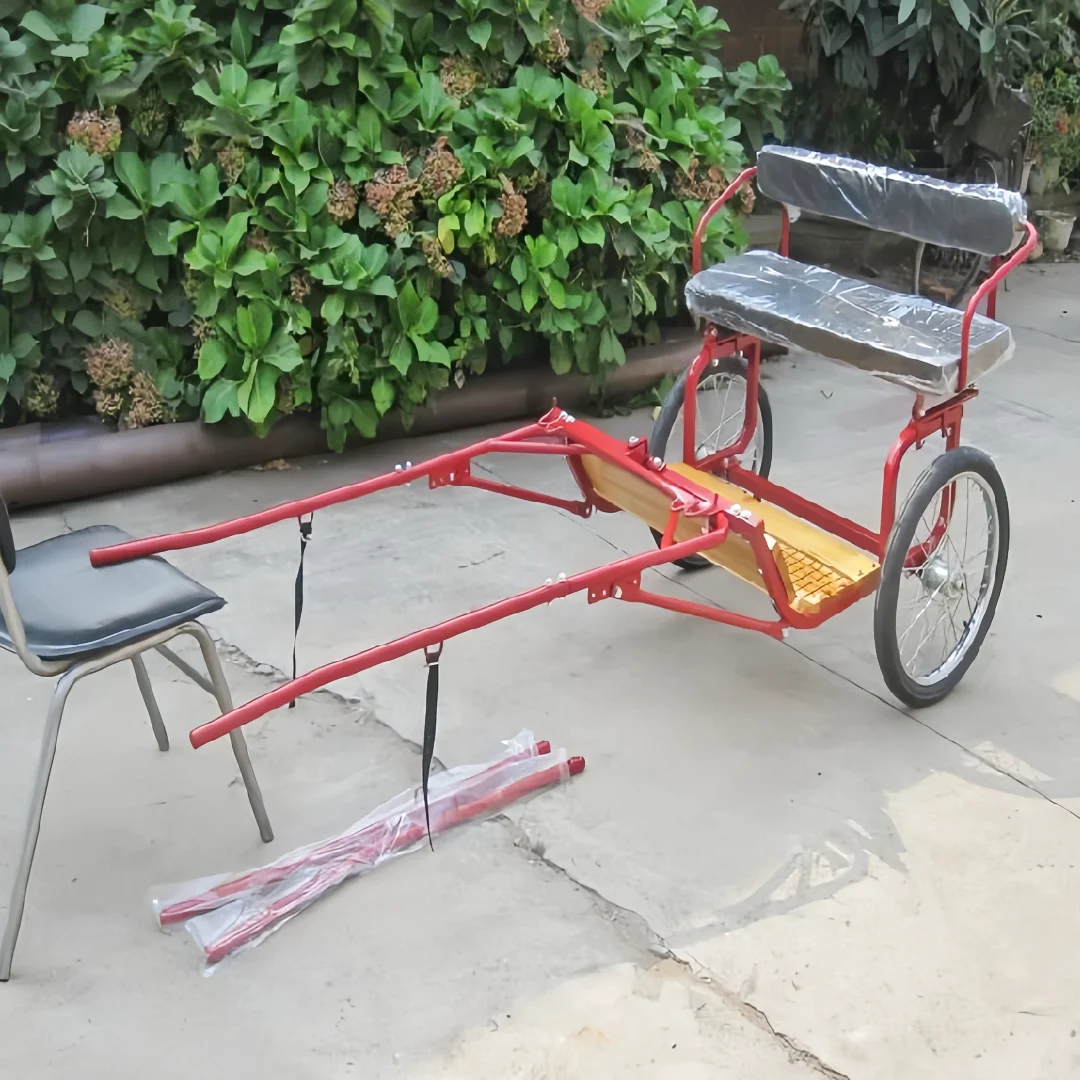 Two-wheeled Steel Pony Driving Cart with Pneumatic Tires for Equestrian Daily Trainingglobally accessible