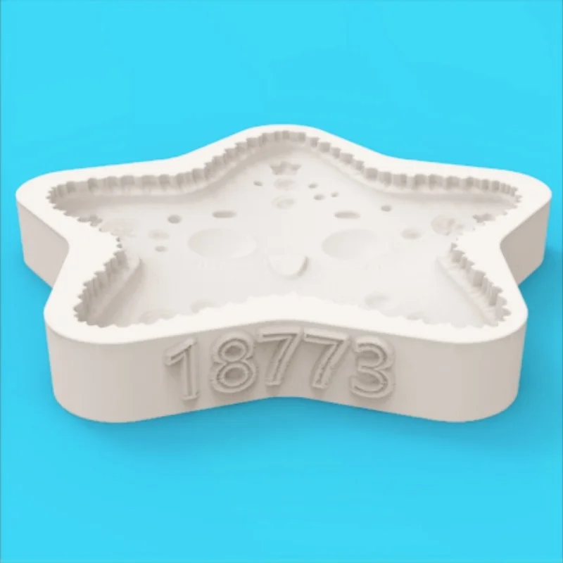 Spotted Ocean Starfish Mold Dreamy Ocean-Themed Dessert Chocolate Homemade Silicone Mold