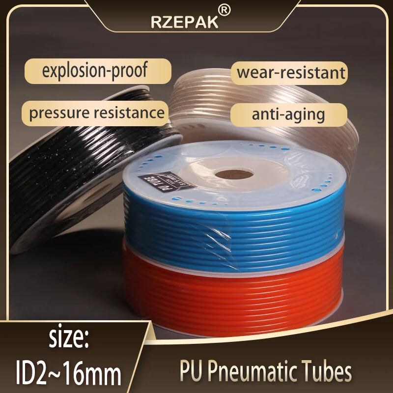 

1-10M Pneumatic PU Air Hose OD3-20mm - Explosion-Proof High Pressure Tube for Air Compressor & Pneumatic Tools