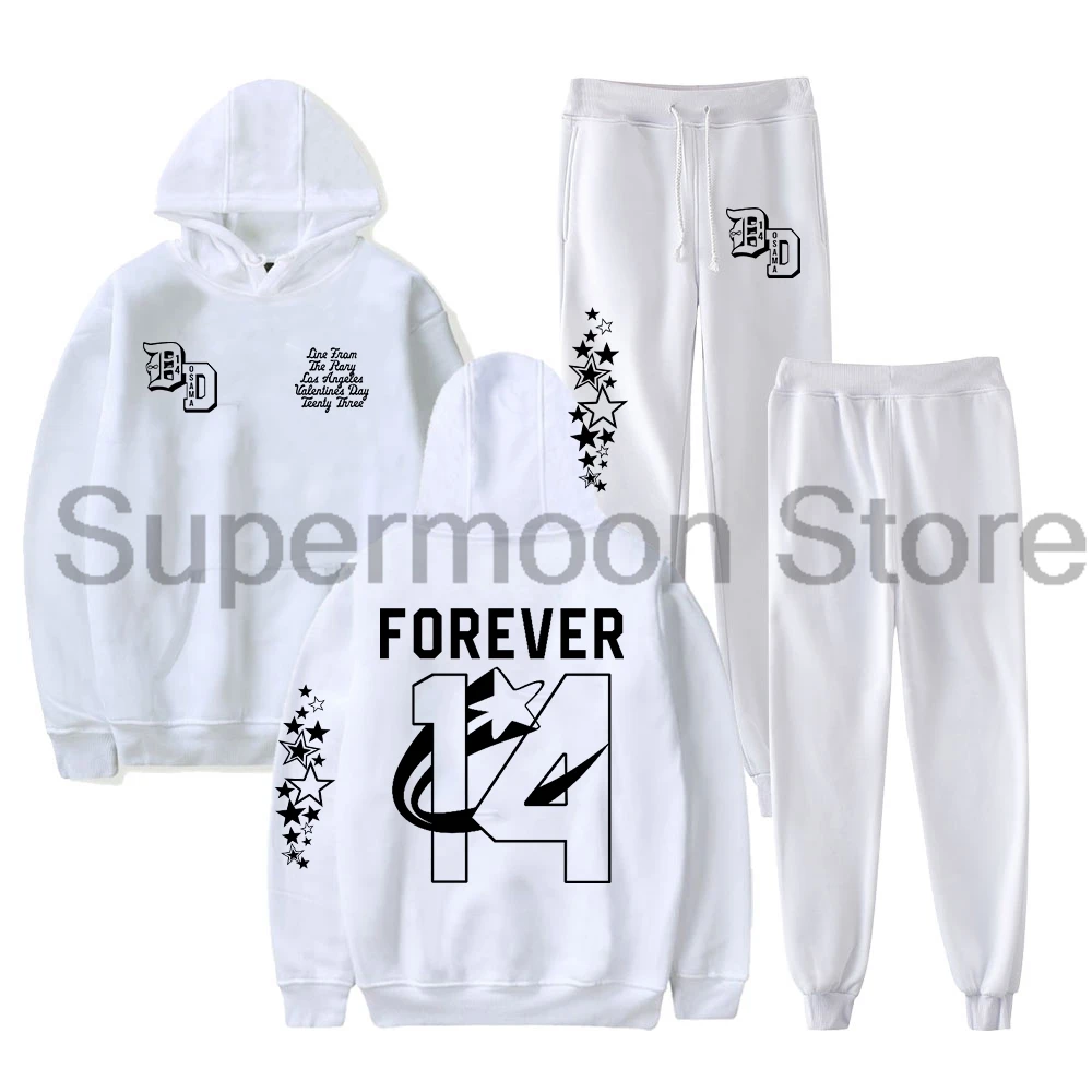 DD Osama جولة موجة جديدة 2025 للأبد 14 هوديس بنطال رياضي قطعتين مجموعة بلوزات + Sweatpants النساء الرجال الزي مجموعات