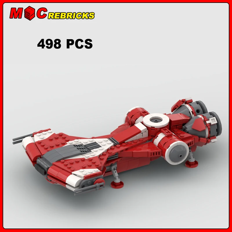 MOC Space War Series Rendili Defender-Class Light Corvette Model DIY Assembling Bricks Building Blocks Boys Toys Kids Xmas Gifts