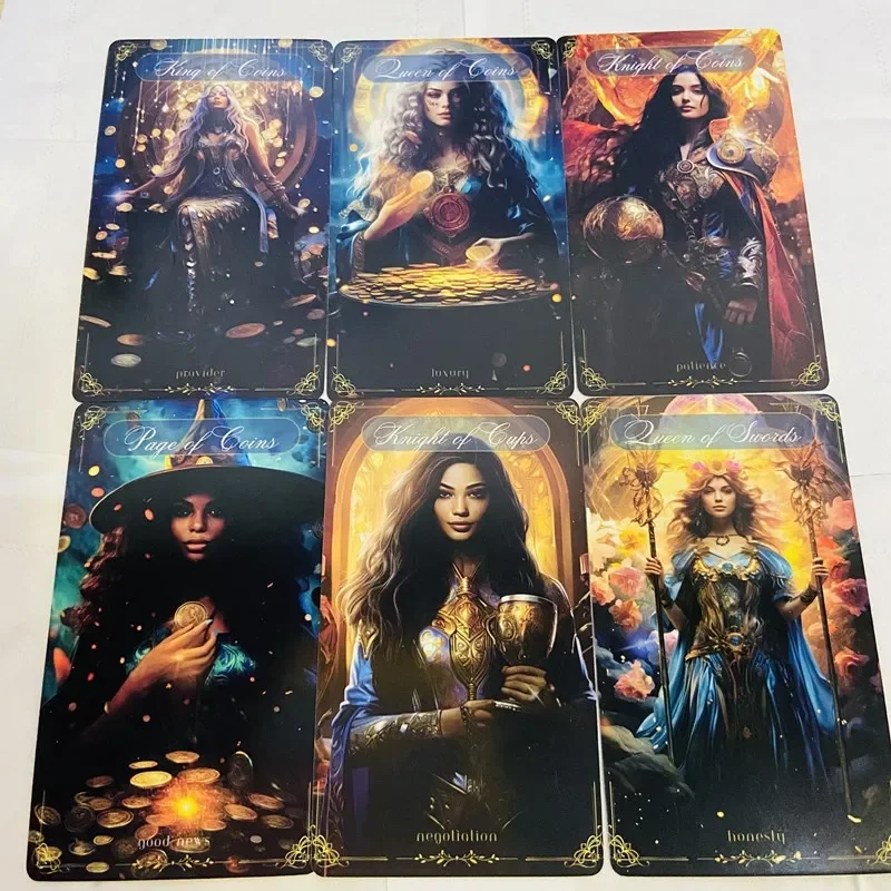 New Divine Celestial Tarot Cards A 78 Tarot Fortune Telling Divination Tools English Tarot Decks for Board Game Fate Divination