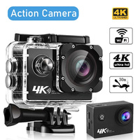 4K Action Camera Ultra HD 16MP Wi-Fi 2.0 Inch Screen 170D DVR Webcam Underwater Helmet Video Recording Action Camera
