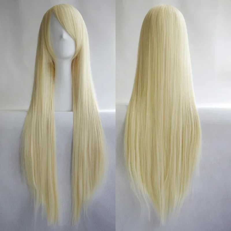 Synthetic High-Temperature Fiber Wig for Cat Cat Party Anime and Gaming Coconut Light Blonde Cosplay Wig