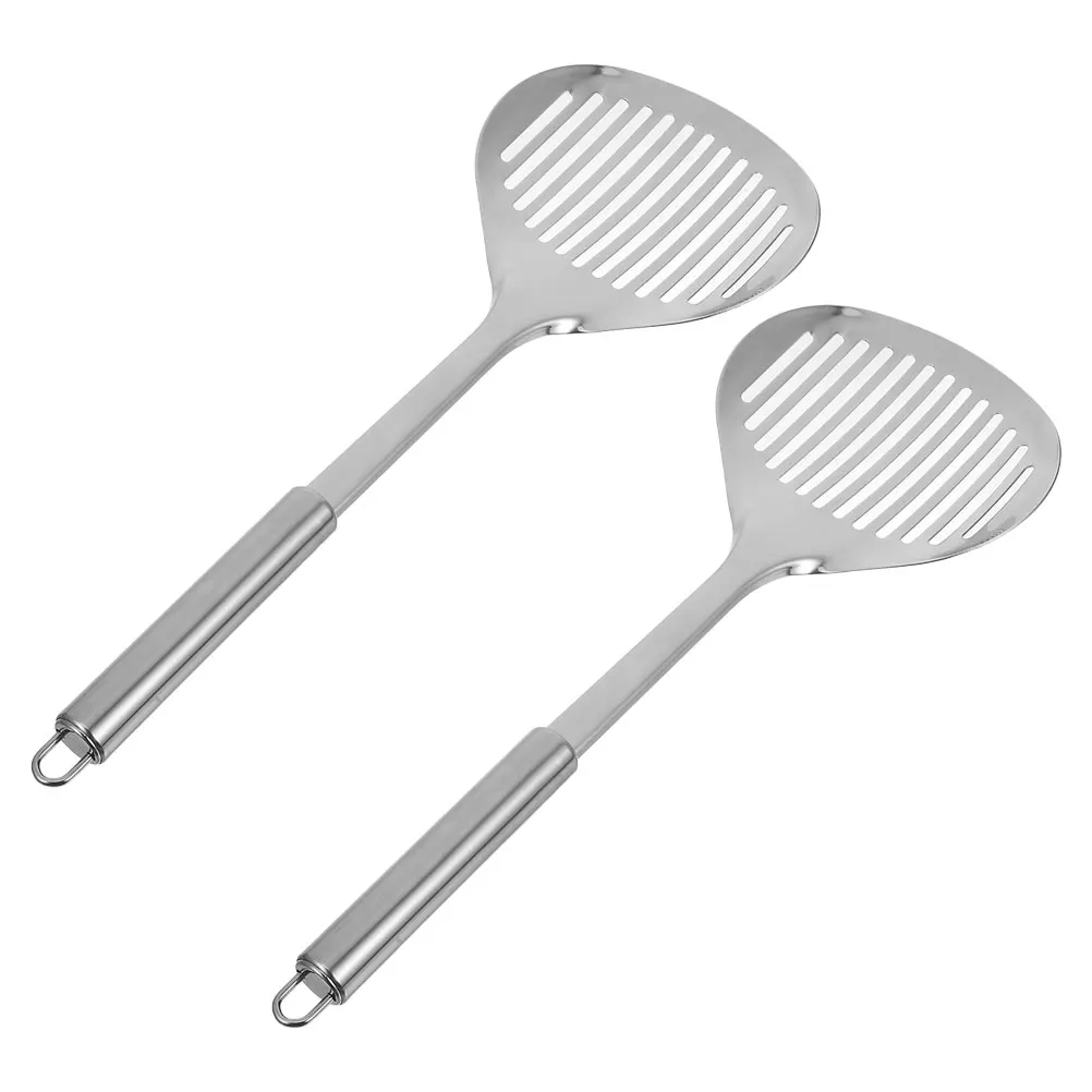 

2 Pcs Cat Litter Shovel Scooper Metal Garbage with Holder Litterbox Stainless Steel Fine