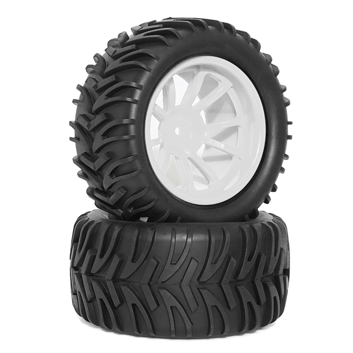 إطارات Rc 1/10 إطارات الشاحنات والعجلات إطارات شاحنة التحكم عن بعد باللون الأسود