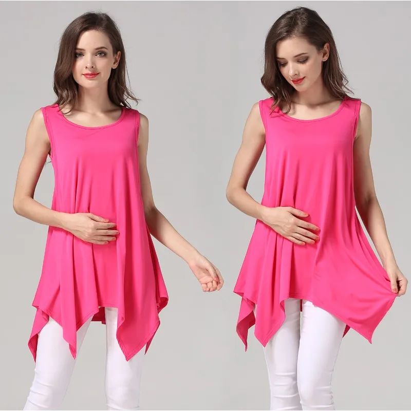 2024 NEW Maternity Clothes Breastfeeding Vest Tops Summer Solid Clolor Sleeveless Nursing Clothes Women Pregnant Tank Top Plus S