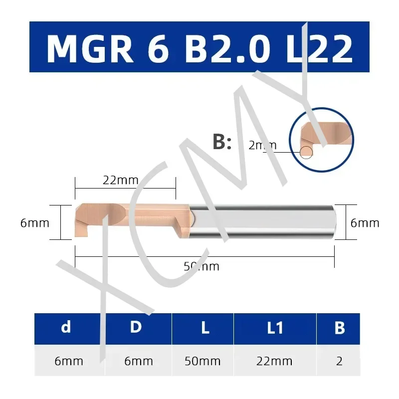 MGR Boring tool Miniature Grooving Cutter Integral Carbide Internal Tools CNC Super Seismic Small hole Turning Lathe Tools Bar image 3