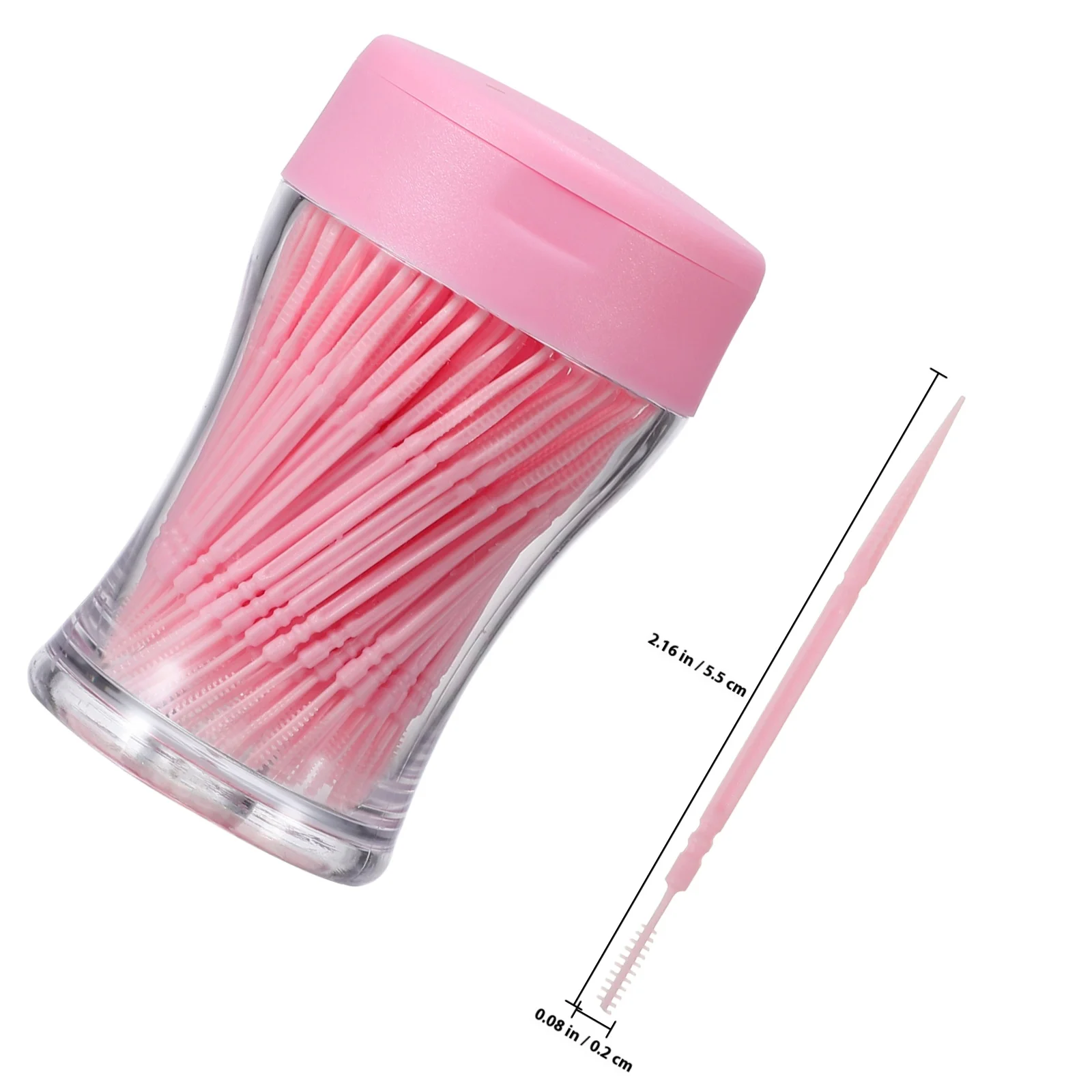 6 صناديق أعواد أسنان مزدوجة الأطراف من البلاستيك بين الأسنان يختار تنظيف الأسنان أداة العناية بالأسنان فرشاة مزيل البلاك مريحة