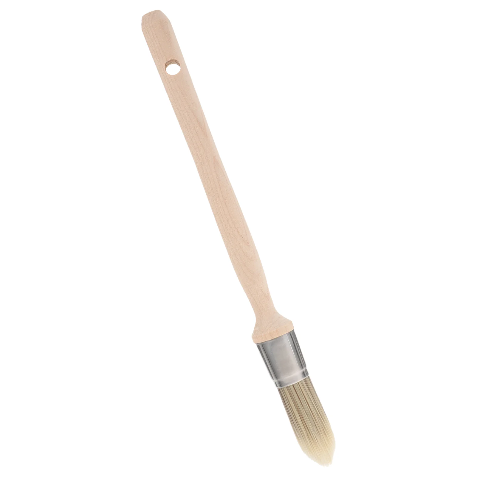 

Round Head Furniture Paint Brush Trim Painting Tool Stain Brushes Birch Sharpened Wire Trimmer Dust Corners for Stairs