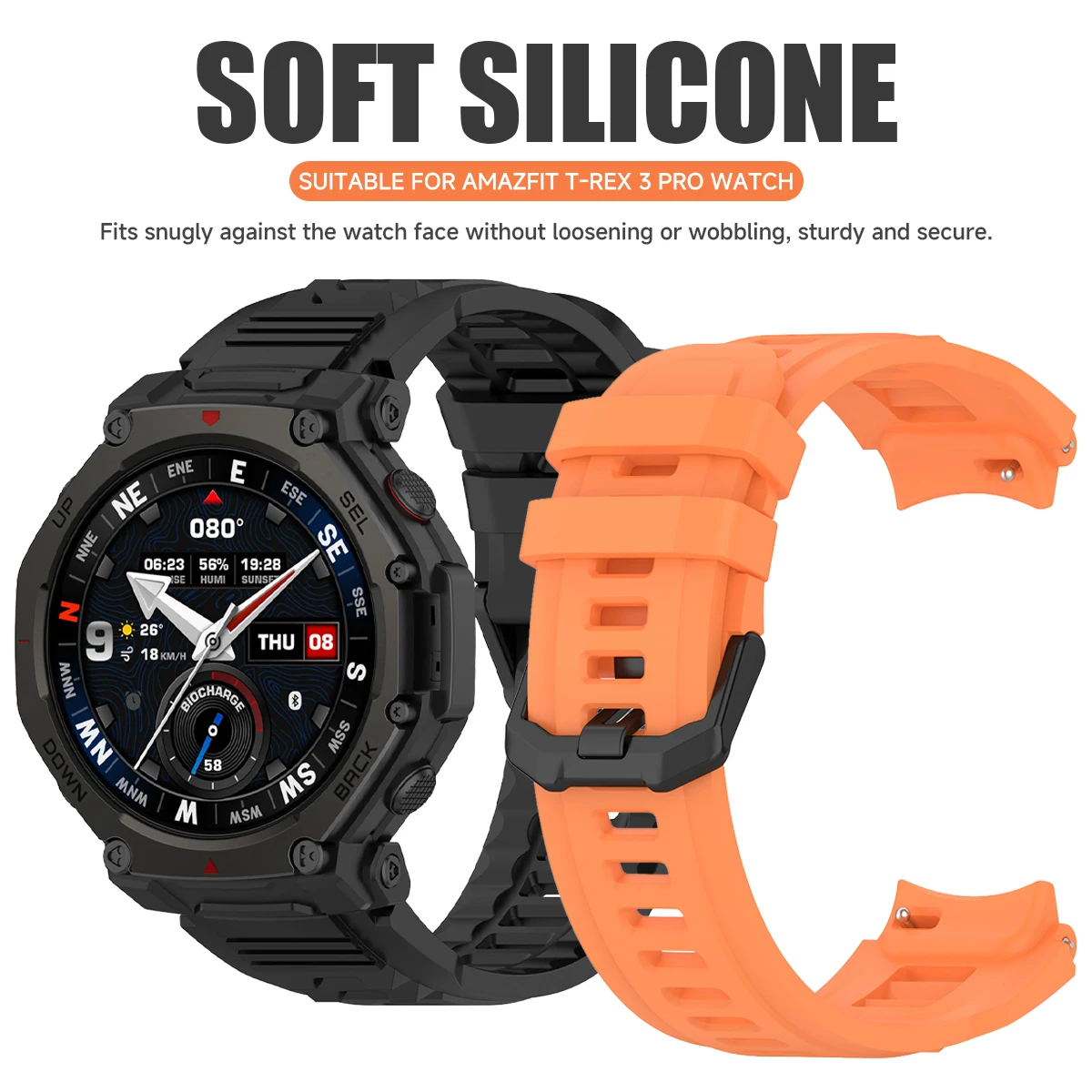 สายรัดข้อมืออัจฉริยะสำหรับ Huami Amazfit T-Rex3 Pro กรอบ PC ป้องกันนาฬิกา สำหรับ Amazfit T-Rex 3Pro