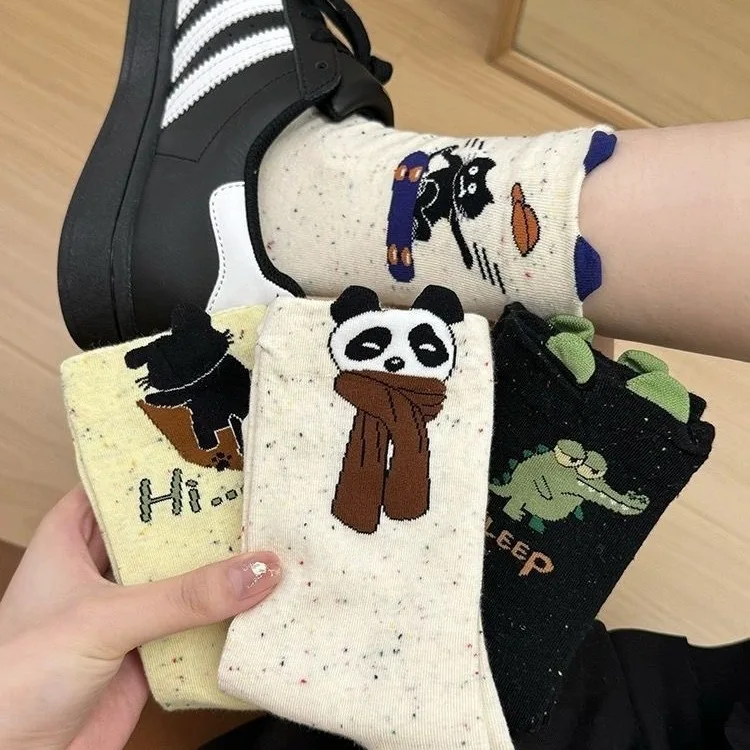 

Cute Cartoon Women Socks Mid Calf Socks High Quality Fashion Socks