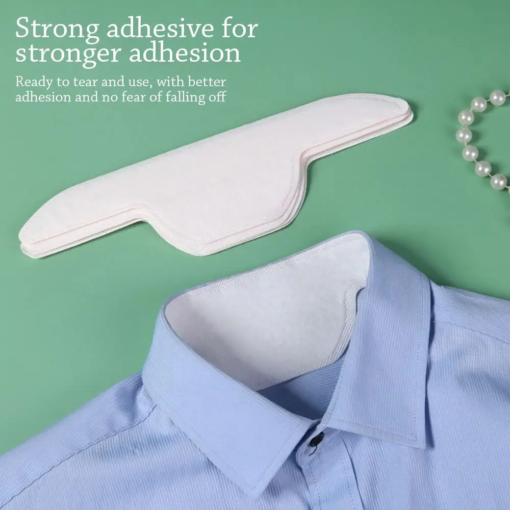 Disposable Absorbing Collar Sweat Pads Anti Perspiration Collar Pad Absorbing Sweat Sticker Summer Collar Sweat Pads