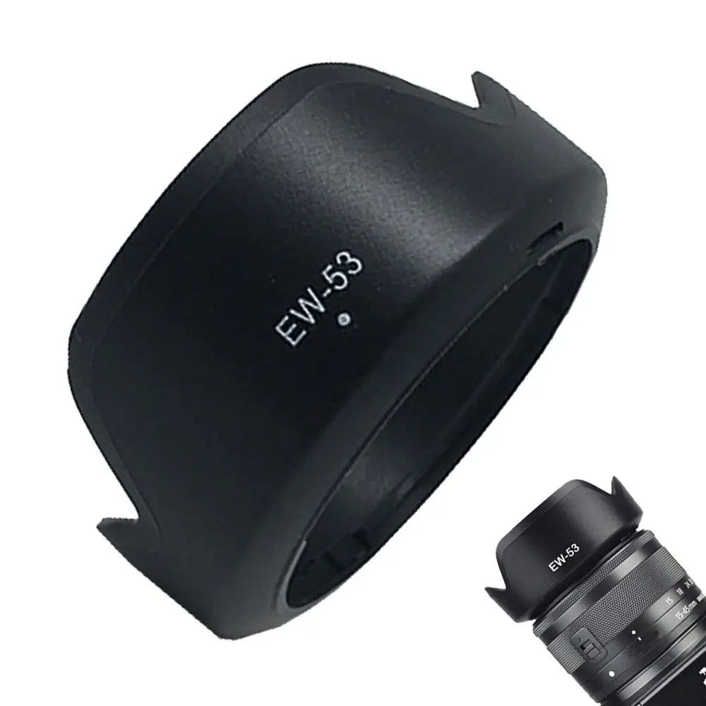 EW-53 49mm Lens Hood Reversible Camera Lente Accessories for Canon EOS M10 EF-M 15-45 mm f/3.5-6.3 IS STM Lens