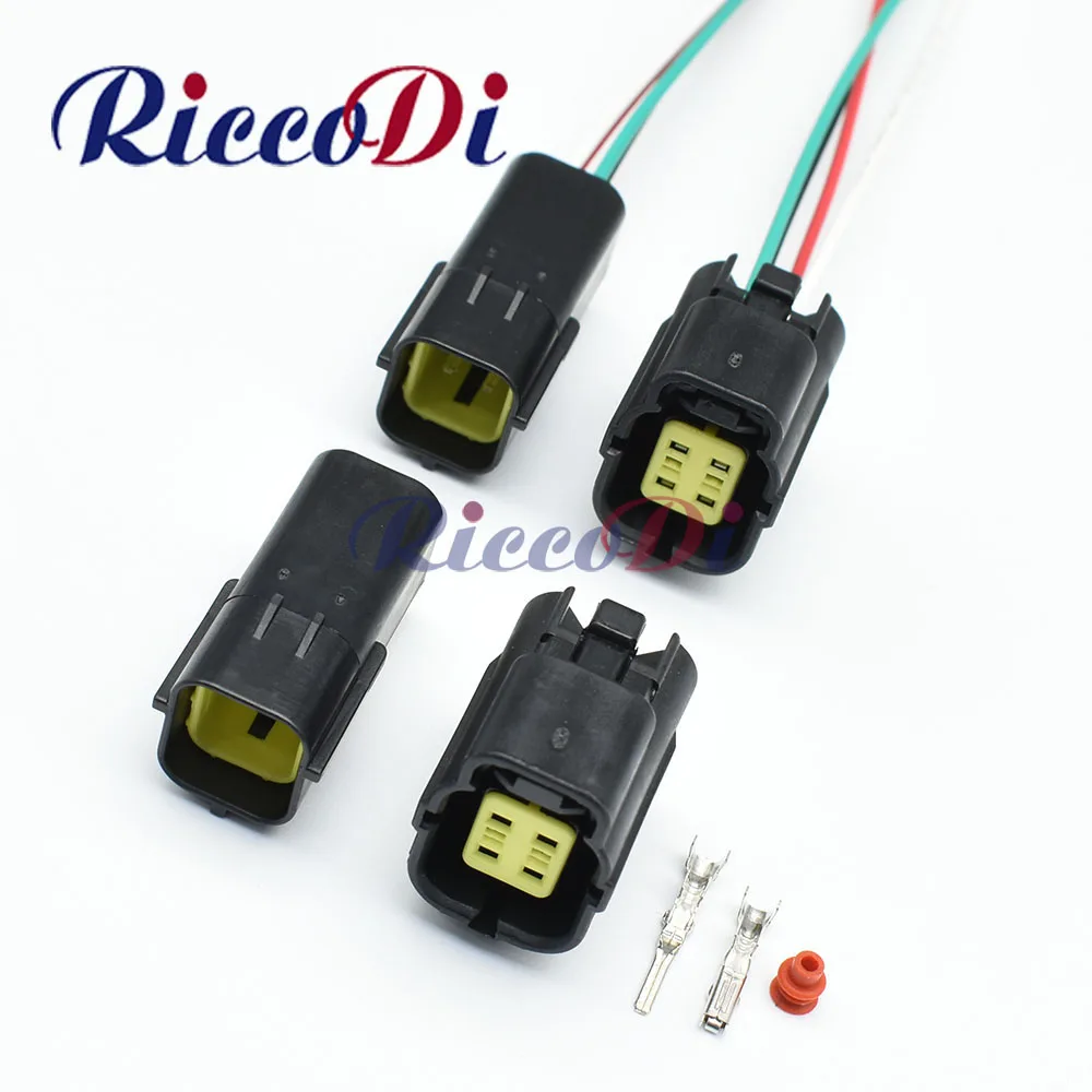 1 Set 4Pin Oxygen Sensor Plug Male Female Waterproof Auto