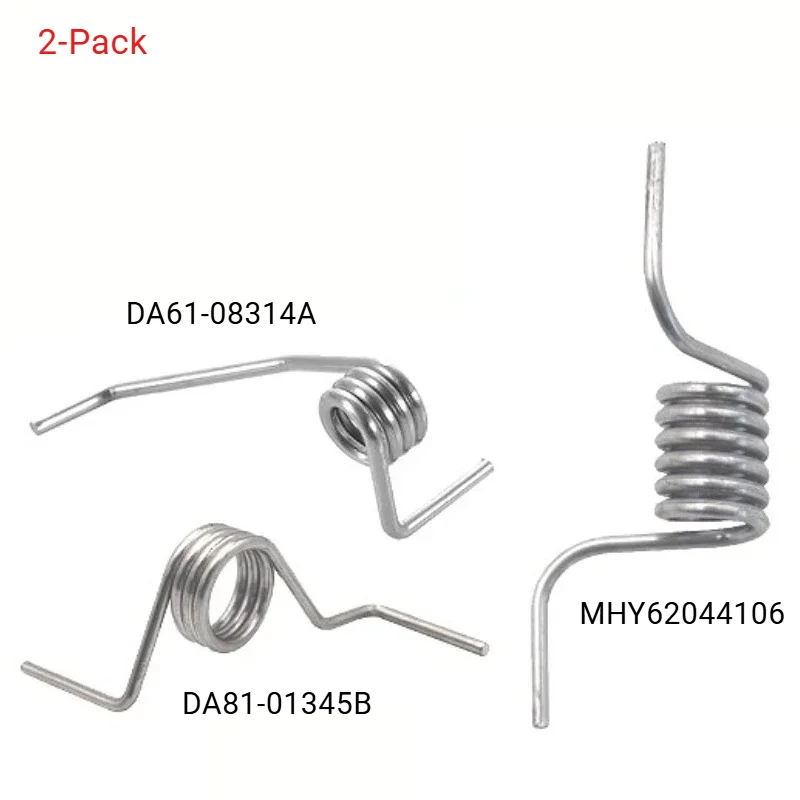 2/4PCS French Door Refrigerator Spring for Samsung DA61-08314A DA81-01345B LG MHY62044106 Divider Door Replacement Springs