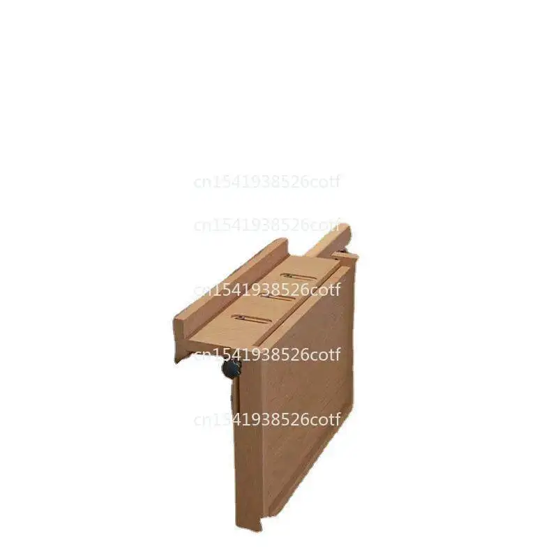 Household lazy bedside small table wooden folding table creative hanging bed folding table