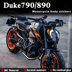 3M Stickers Motorcycle Accessories Body Decal Motocross Fairing Stripe Tape Waterproof Decoration For Duke890 R 890 GP 790 duke