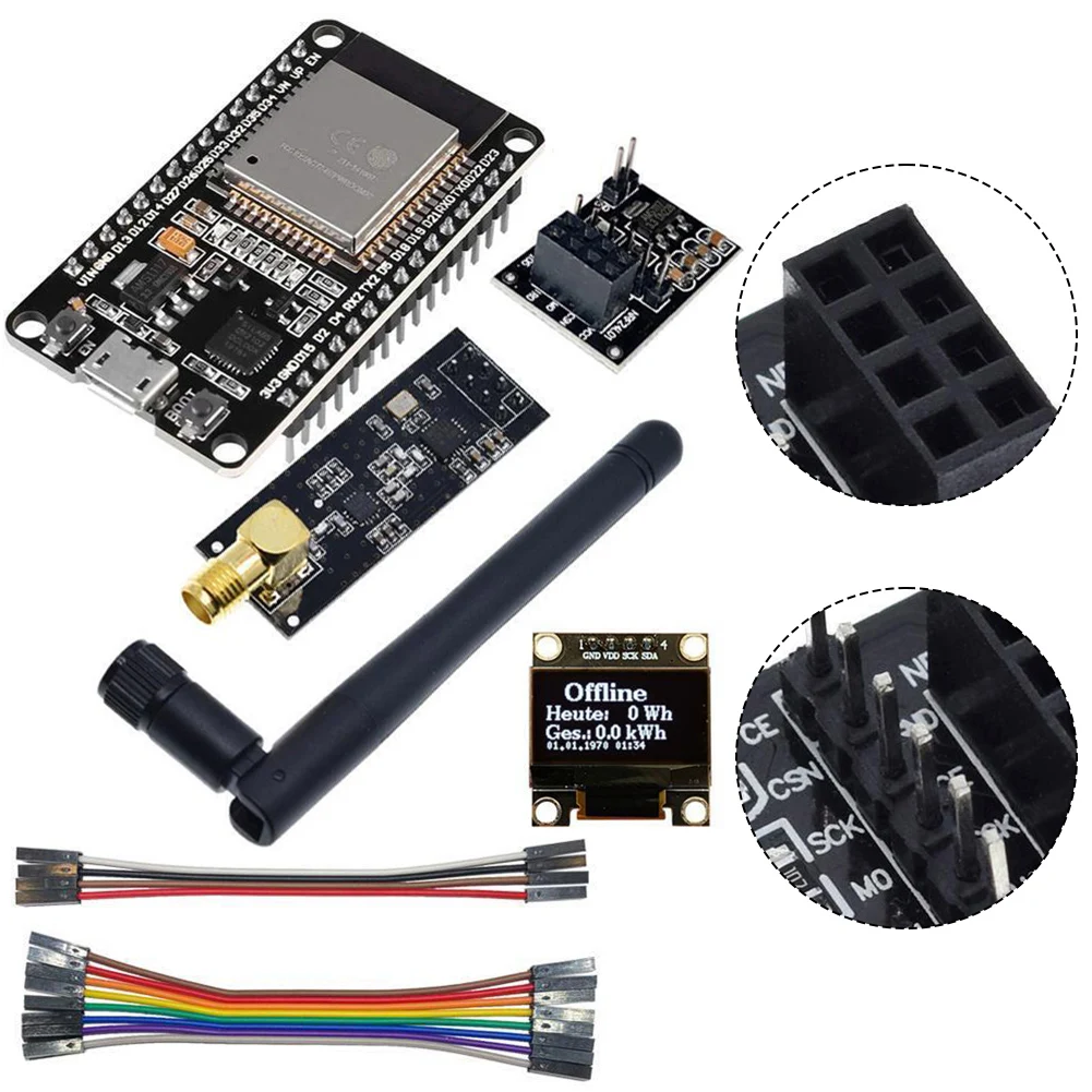 

1PC For-Hoymiles Inverter For OpenDTU For-Hoymiles NRF24L01 Antenne Kit Module Complete With An Integrated Antenna Power Tool