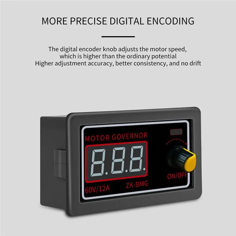 AEE3-PWM وحدة تحكم في سرعة محرك التيار المستمر وحدة تحكم مروحة المحرك مع وحدة تحكم محرك العرض 9-60 فولت/12A /500 واط #3