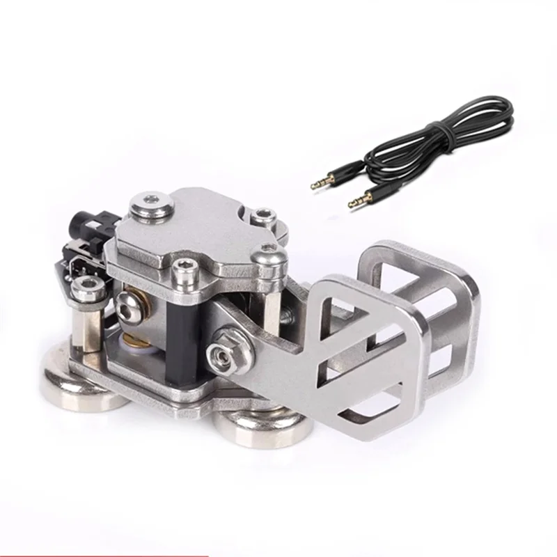 Mini chave morse cw, código de remo duplo, liga de alumínio para prática de iniciantes, telégrafo cw, rádio de ondas curtas abgi