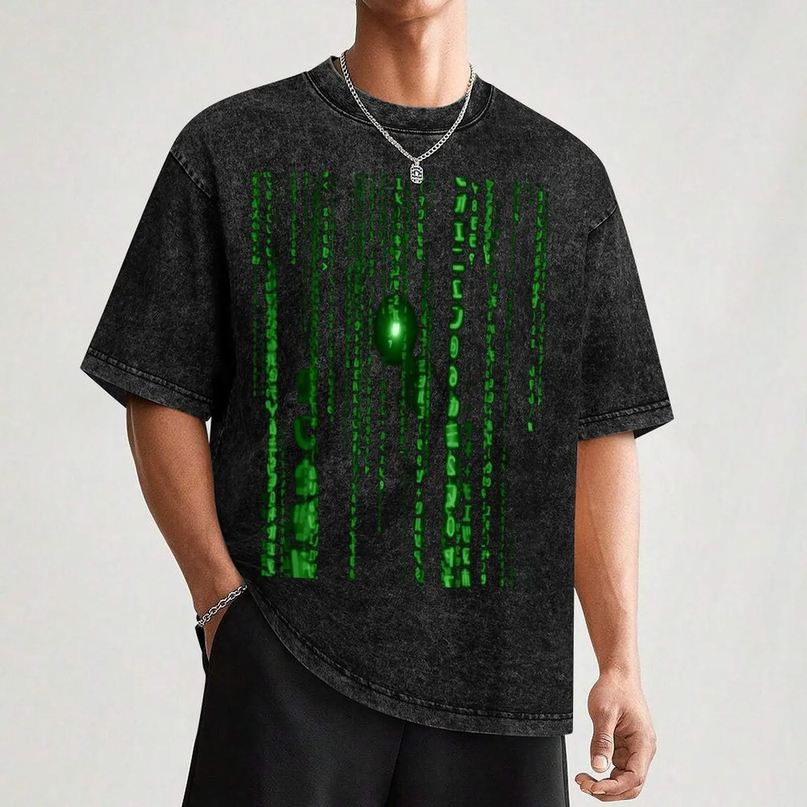 Imagen 4: Camiseta Matrix 2, talla grande, camiseta sencilla