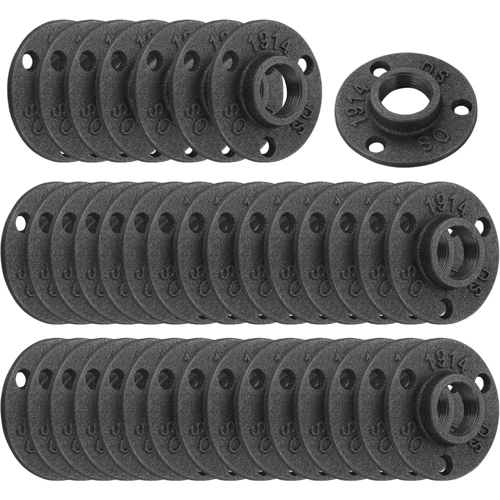 

Фланец напольный 3/4 дюйма, 40 штук, из ковкого чугуна, резьбовой, для промышленной мебели, винтажной мебели и мебели для самостоятельной сборки