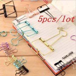 Clips de papel oro rosa - Metálicos para carpeta y archivo resistente