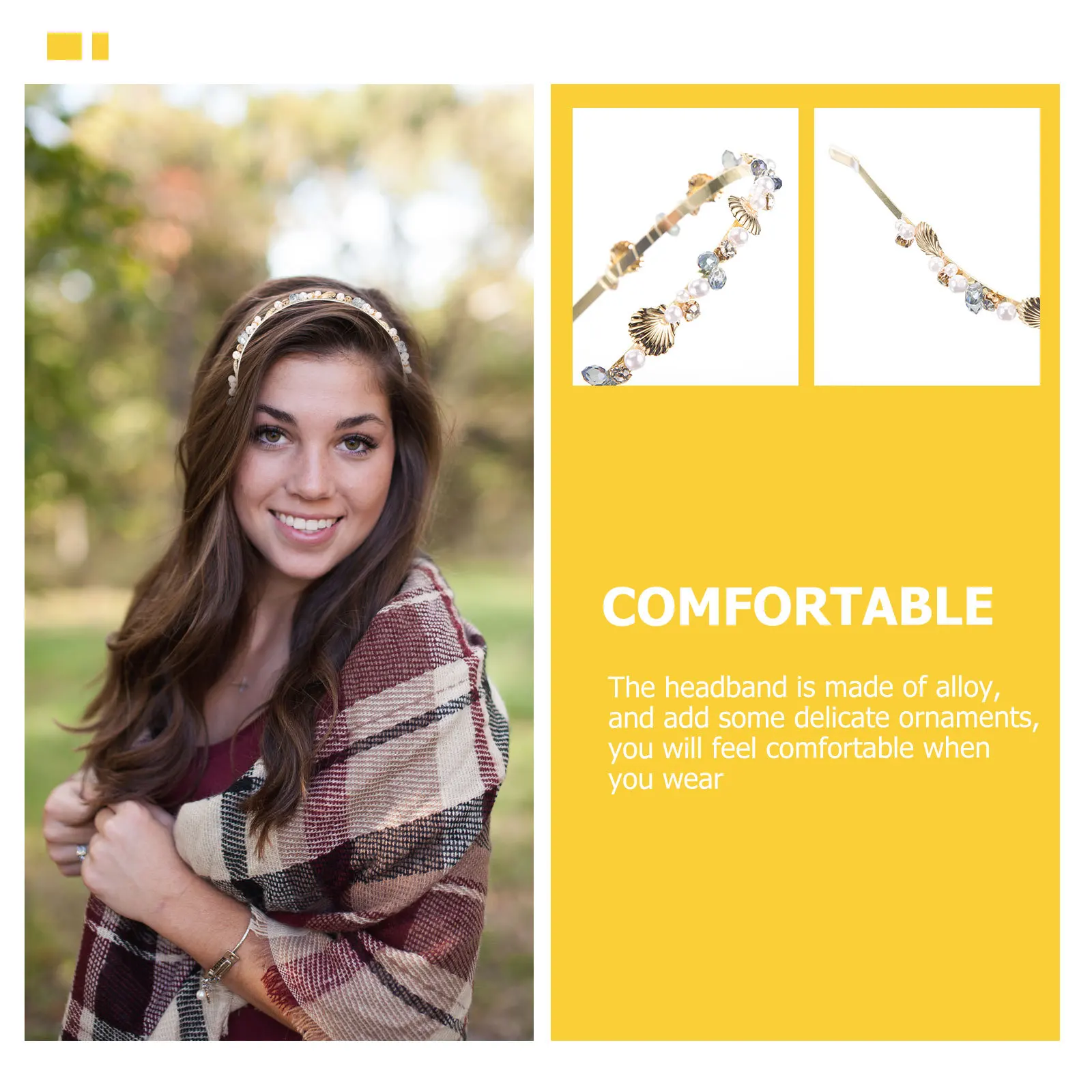 

Seashell Pearl Headband Bridal Hairpiece Beach Wedding Bride Hair Accessories Ocean Theme Mermaid Crown Seashell Crown