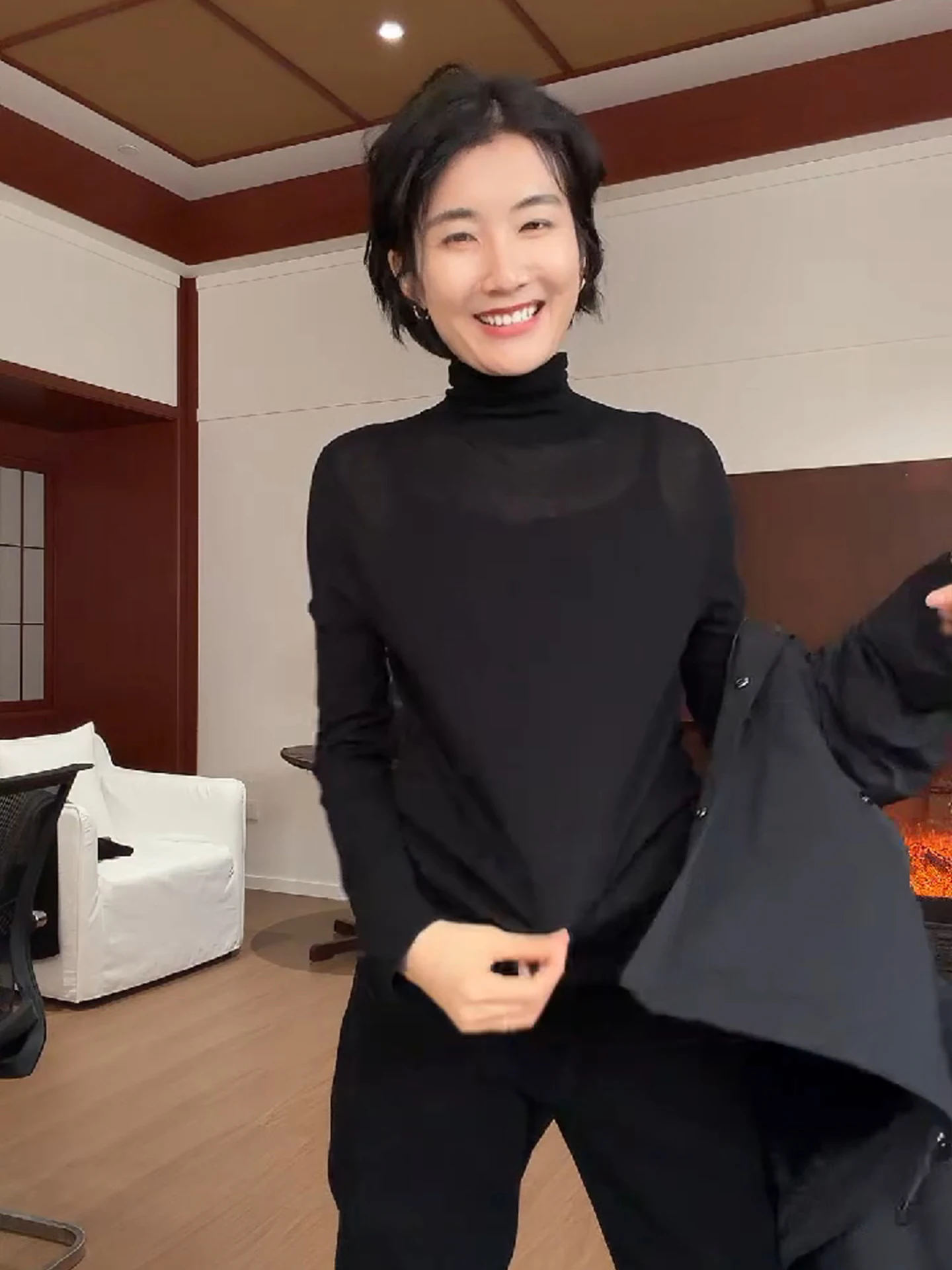 

Женская базовая кофта Langqing Bla с высоким воротником, трикотажная, шерстяная, с длинным рукавом, облегающая, весенняя новинка, комфортный топ