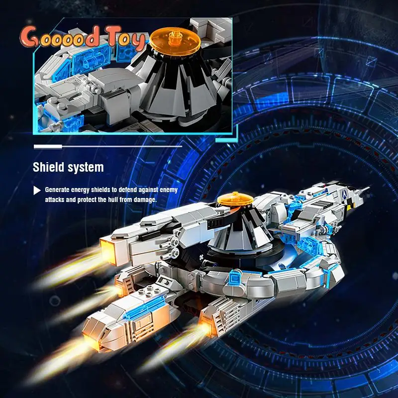 994PCS Star Destroyer Building Blocks Creative DIY Spacefighter Block Bricks Airplane Model Kids Toys Adult Collection Xmas Gift