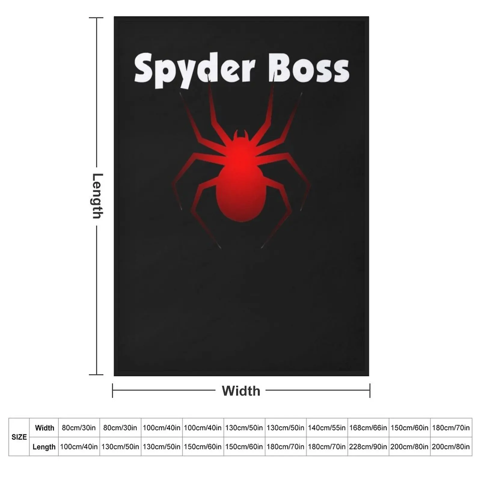 Spyder Boss Large Spyder Throw Blanket manga Plaid anime for babies Blankets