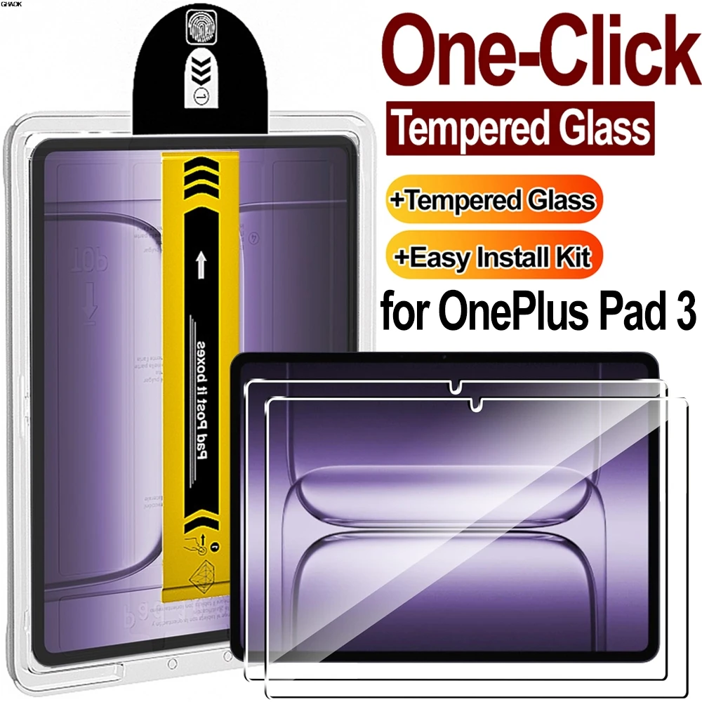 

Простая установка пленки из закаленного стекла для OnePlus Pad 3, 13,2 дюйма, защита от отпечатков пальцев, твердость 9H, удобные защитные пленки для экрана