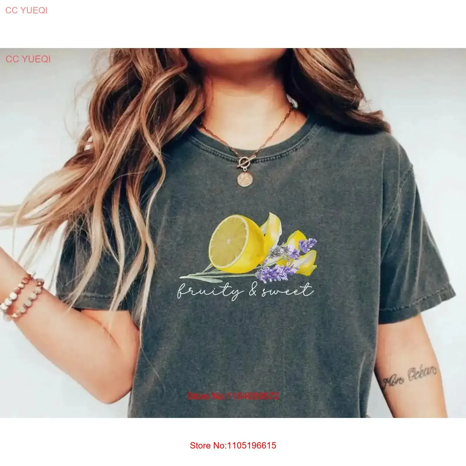 Lesbian Pride Fruity Sweet Lemon Lavender Sapphic T Shirt Subtle LGBT LGBTQ Chappell Roan WLW vintage Washed Casual Unisex