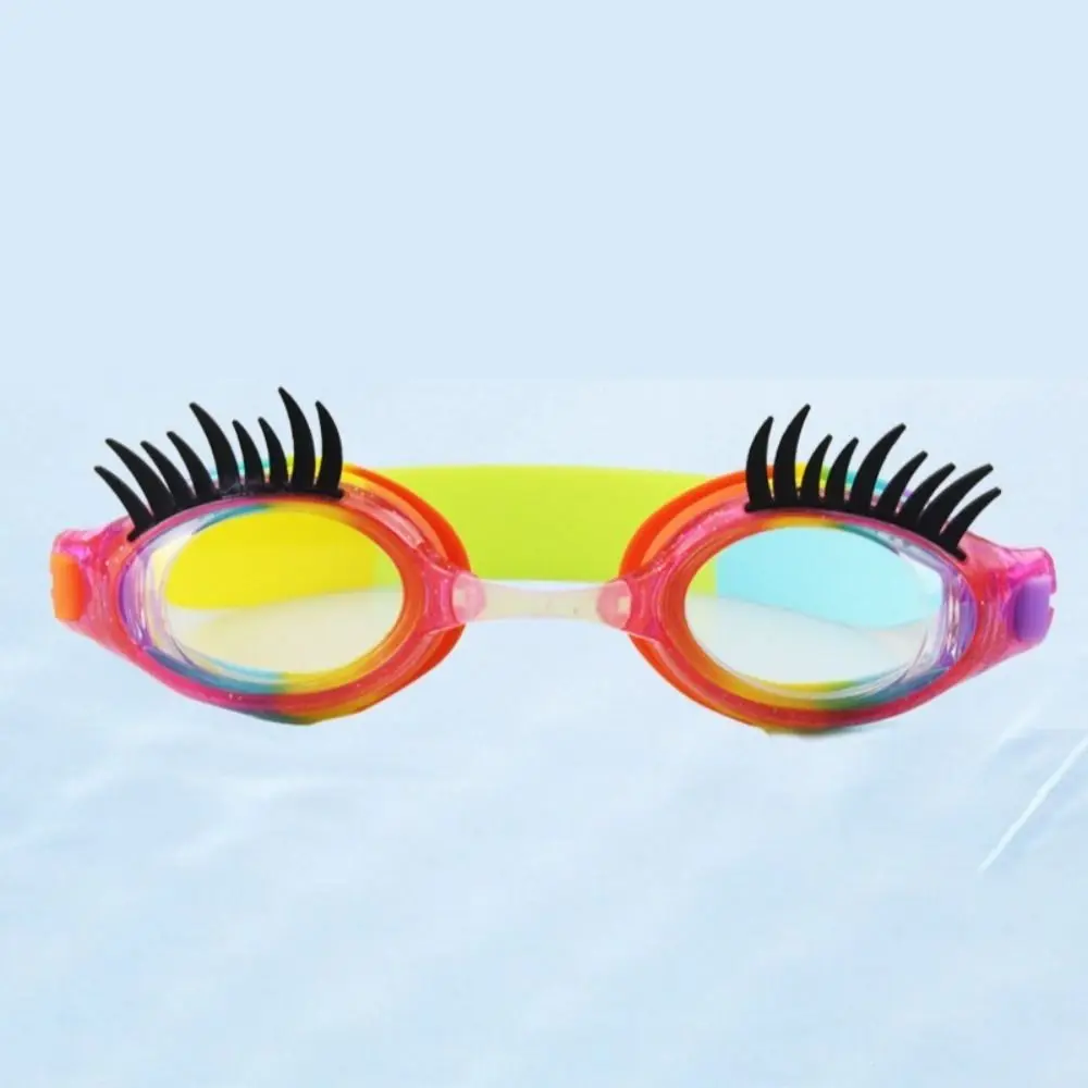 Eyelash Childrens Swimming Goggles Waterproof Anti Fog Eyelash Glasses HD Colorful Swimming Goggles Swim Training