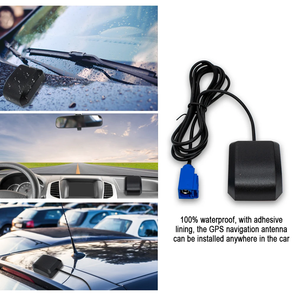 1/2/3/5/10PCS Universal Active Car GPS Navigation Antenna SMA FAKRA-C Blue Connector Vehicle GPS Receiver